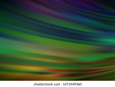 Dark Multicolor, Rainbow vector background with lamp shapes. Brand new colored illustration in marble style with gradient. Pattern for your business design.