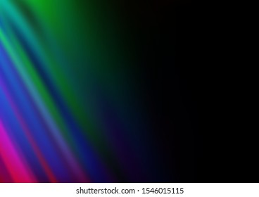 Dark Multicolor, Rainbow vector background with bent lines. Shining crooked illustration in marble style. Marble style for your business design.
