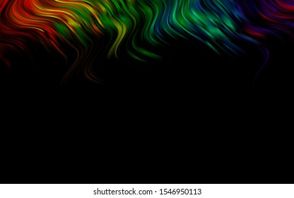 Dark Multicolor, Rainbow vector background with bubble shapes. A sample with blurred bubble shapes. A new texture for your  ad, booklets, leaflets.