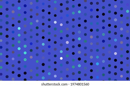 Dark Multicolor, Rainbow vector background with bubbles. Blurred decorative design in abstract style with bubbles. Design for business adverts.