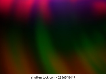 Dark Multicolor, Rainbow vector background with bubble shapes. Glitter abstract illustration with wry lines. Textured wave pattern for backgrounds.