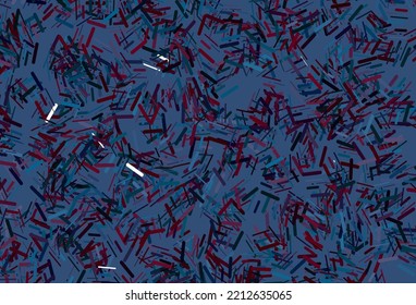 Dark multicolor, rainbow vector background with straight lines. Lines on blurred abstract background with gradient. Best design for your ad, poster, banner.