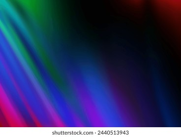 Dark Multicolor, Rainbow vector background with curved circles. Colorful illustration in abstract marble style with gradient. Brand new design for your ads, poster, banner.