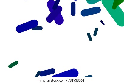 Dark Multicolor, Rainbow vector background with straight lines. Capsules on blurred abstract background with gradient. The pattern can be used as ads, poster, banner for medicine.