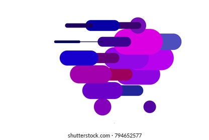 Dark Multicolor, Rainbow vector background with straight lines. Shining colored illustration with rounded stripes. Best design for your ad, poster, banner.