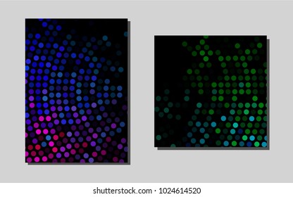 Dark Multicolor, Rainbow vector banner for websites. Glitter abstract design concept with text box. New design for a poster, banner of your website.