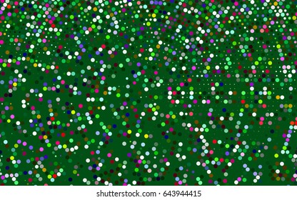 Dark Multicolor, Rainbow vector banner with circles, spheres. Abstract spots. Background of Art bubbles in halftone style with colored gradient.