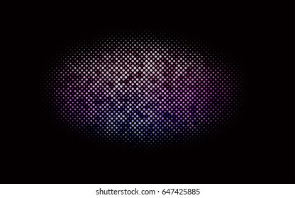 Dark Multicolor, Rainbow vector banner with circles, spheres. Abstract spots. Background of Art bubbles in halftone style with colored gradient.