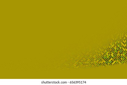 Dark Multicolor, Rainbow vector banner with circles, spheres. Abstract spots. Background of Art bubbles in halftone style with colored gradient.