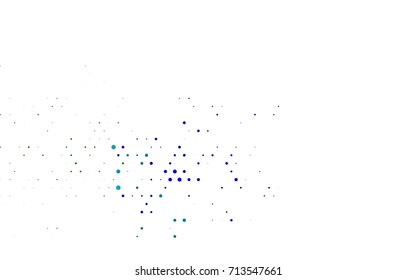Dark Multicolor, Rainbow vector banner with circles, spheres. Abstract spots. Background of Art bubbles in halftone style with colored gradient.