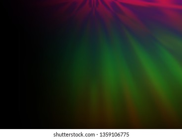 Dark Multicolor, Rainbow vector blur pattern. Colorful illustration in blurry style with gradient. The template for backgrounds of cell phones.