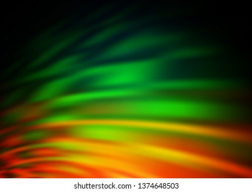Dark Multicolor, Rainbow vector blur pattern. Glitter abstract illustration with an elegant design. A completely new template for your design.