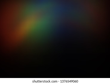 Dark Multicolor, Rainbow vector blur pattern. Shining colorful illustration in a Brand new style. A completely new template for your design.