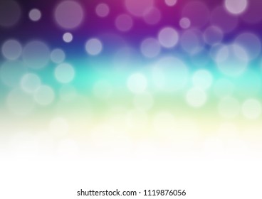 Dark Multicolor, Rainbow vector blurred bright template. A completely new color illustration in a bokeh style. The elegant pattern for brand book.