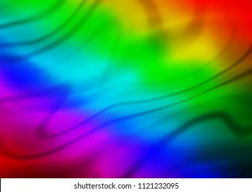 Dark Multicolor, Rainbow vector blurred shine abstract pattern. Glitter abstract illustration with an elegant design. A new texture for your design.