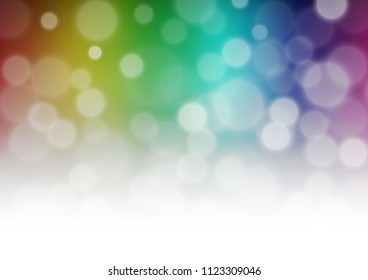 Dark Multicolor, Rainbow vector blurred shine abstract template. A vague abstract illustration with gradient. The blurred design can be used for your web site.