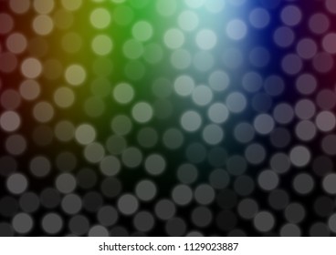 Dark Multicolor, Rainbow vector blurred background. Colorful illustration in abstract style with gradient. The elegant pattern for brand book.