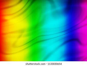 Dark Multicolor, Rainbow vector blurred pattern. Glitter abstract illustration with an elegant design. Brand new design for your business.