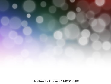 Dark Multicolor, Rainbow vector blurred shine abstract template. A completely new color illustration in a bokeh style. The blurred design can be used for your web site.