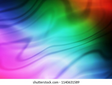 Dark Multicolor, Rainbow vector blurred bright pattern. An elegant bright illustration with gradient. Brand new design for your business.