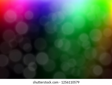 Dark Multicolor, Rainbow vector blurred and colored template. Colorful illustration in blurry style with gradient. The blurred design can be used for your web site.