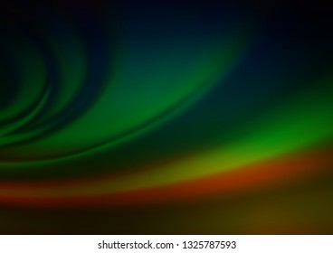 Dark Multicolor, Rainbow vector blurred background. Colorful abstract illustration with gradient. The background for your creative designs.