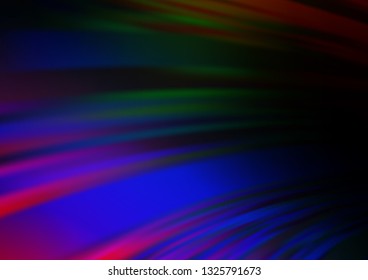 Dark Multicolor, Rainbow vector blurred bright pattern. Glitter abstract illustration with an elegant design. Brand new design for your business.