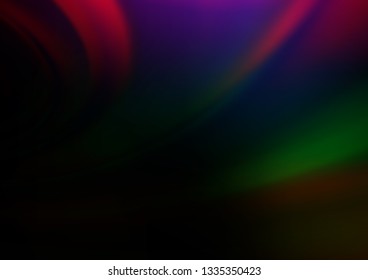 Dark Multicolor, Rainbow vector blurred bright template. Shining colorful illustration in a Brand new style. The blurred design can be used for your web site.