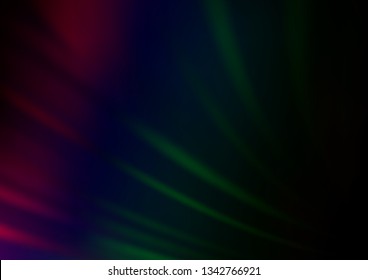 Dark Multicolor, Rainbow vector blurred and colored template. Colorful abstract illustration with gradient. The template for backgrounds of cell phones.
