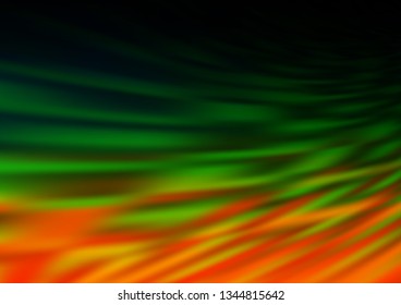 Dark Multicolor, Rainbow vector blurred and colored background. An elegant bright illustration with gradient. A completely new template for your design.