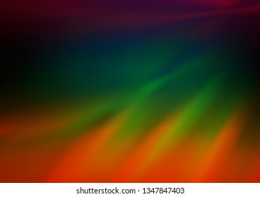 Dark Multicolor, Rainbow vector blurred bright background. Shining colorful illustration in a Brand new style. The best blurred design for your business.