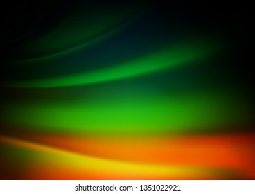 Dark Multicolor, Rainbow vector blurred bright pattern. Creative illustration in halftone style with gradient. A completely new template for your design.
