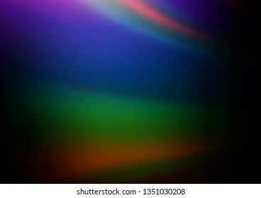 Dark Multicolor, Rainbow vector blurred bright pattern. Shining colorful illustration in a Brand new style. A completely new design for your business.