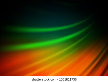 Dark Multicolor, Rainbow vector blurred bright background. Creative illustration in halftone style with gradient. A new texture for your design.