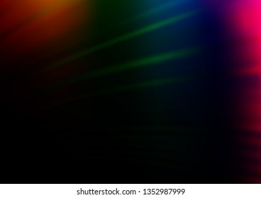 Dark Multicolor, Rainbow vector blurred bright background. Creative illustration in halftone style with gradient. A completely new design for your business.