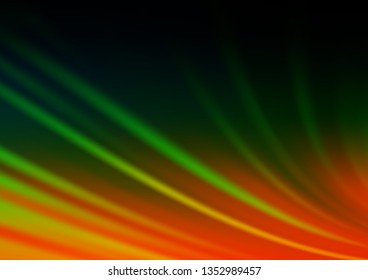 Dark Multicolor, Rainbow vector blurred bright background. An elegant bright illustration with gradient. Brand new design for your business.