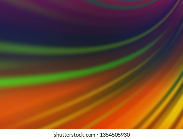 Dark Multicolor, Rainbow vector blurred shine abstract template. Colorful illustration in blurry style with gradient. Brand new style for your business design.