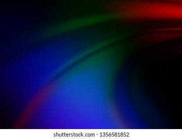 Dark Multicolor, Rainbow vector blurred and colored template. Colorful illustration in blurry style with gradient. A completely new template for your design.