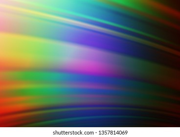 Dark Multicolor, Rainbow vector blurred and colored background. Colorful illustration in blurry style with gradient. The elegant pattern for brand book.