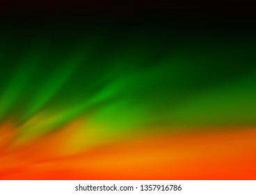 Dark Multicolor, Rainbow vector blurred shine abstract template. An elegant bright illustration with gradient. A completely new design for your business.