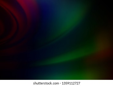 Dark Multicolor, Rainbow vector blurred shine abstract pattern. Shining colorful illustration in a Brand new style. The blurred design can be used for your web site.