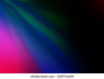 Dark Multicolor, Rainbow vector blurred shine abstract pattern. A completely new color illustration in a bokeh style. The best blurred design for your business.