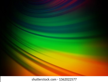 Dark Multicolor, Rainbow vector blurred shine abstract pattern. Glitter abstract illustration with an elegant design. The blurred design can be used for your web site.