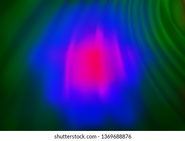 Dark Multicolor, Rainbow vector blurred background. Colorful illustration in blurry style with gradient. The template can be used for your brand book.