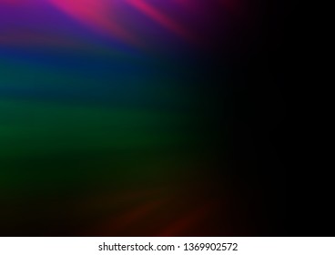 Dark Multicolor, Rainbow vector blurred bright template. Glitter abstract illustration with an elegant design. The background for your creative designs.