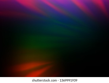 Dark Multicolor, Rainbow vector blurred bright background. Shining colorful illustration in a Brand new style. The blurred design can be used for your web site.