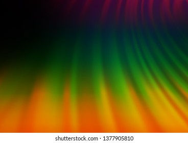 Dark Multicolor, Rainbow vector blurred bright background. Colorful abstract illustration with gradient. The best blurred design for your business.