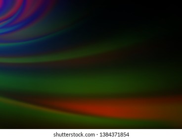 Dark Multicolor, Rainbow vector blurred bright template. Colorful abstract illustration with gradient. The blurred design can be used for your web site.