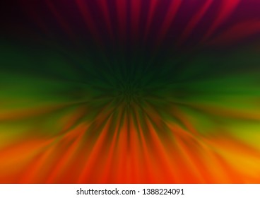 Dark Multicolor, Rainbow vector blurred shine abstract template. An elegant bright illustration with gradient. A completely new design for your business.