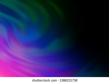 Dark Multicolor, Rainbow vector blurred background. Colorful illustration in abstract style with gradient. A new texture for your design.